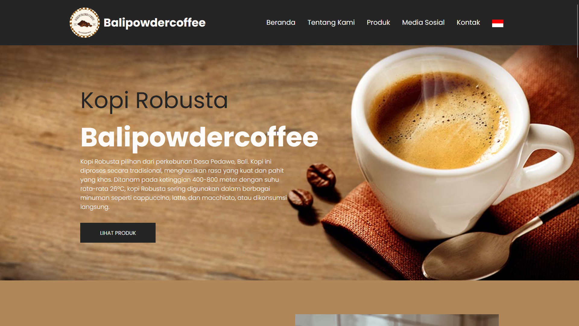 Web Bali Powder Coffee