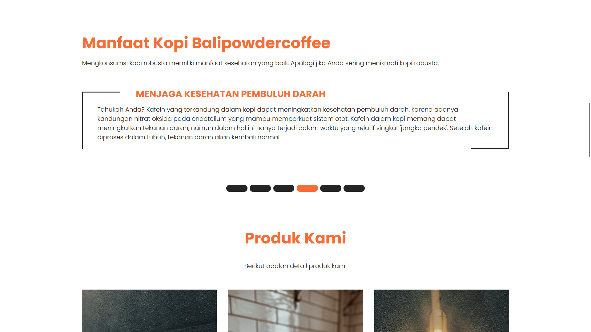Web Bali Powder Coffee