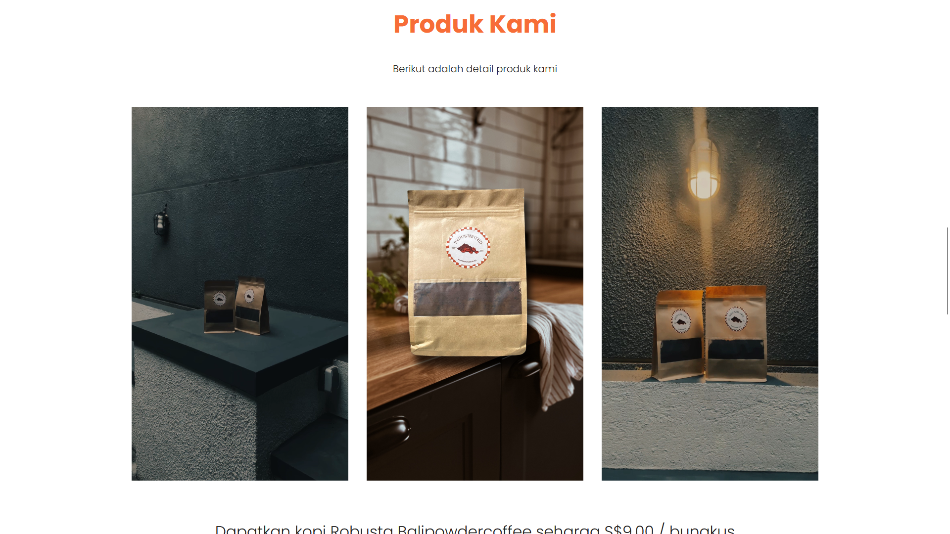 Web Bali Powder Coffee