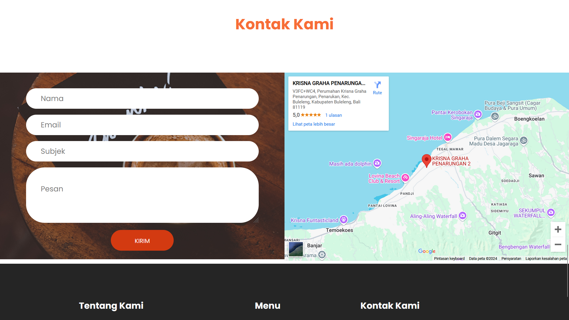 Web Bali Powder Coffee