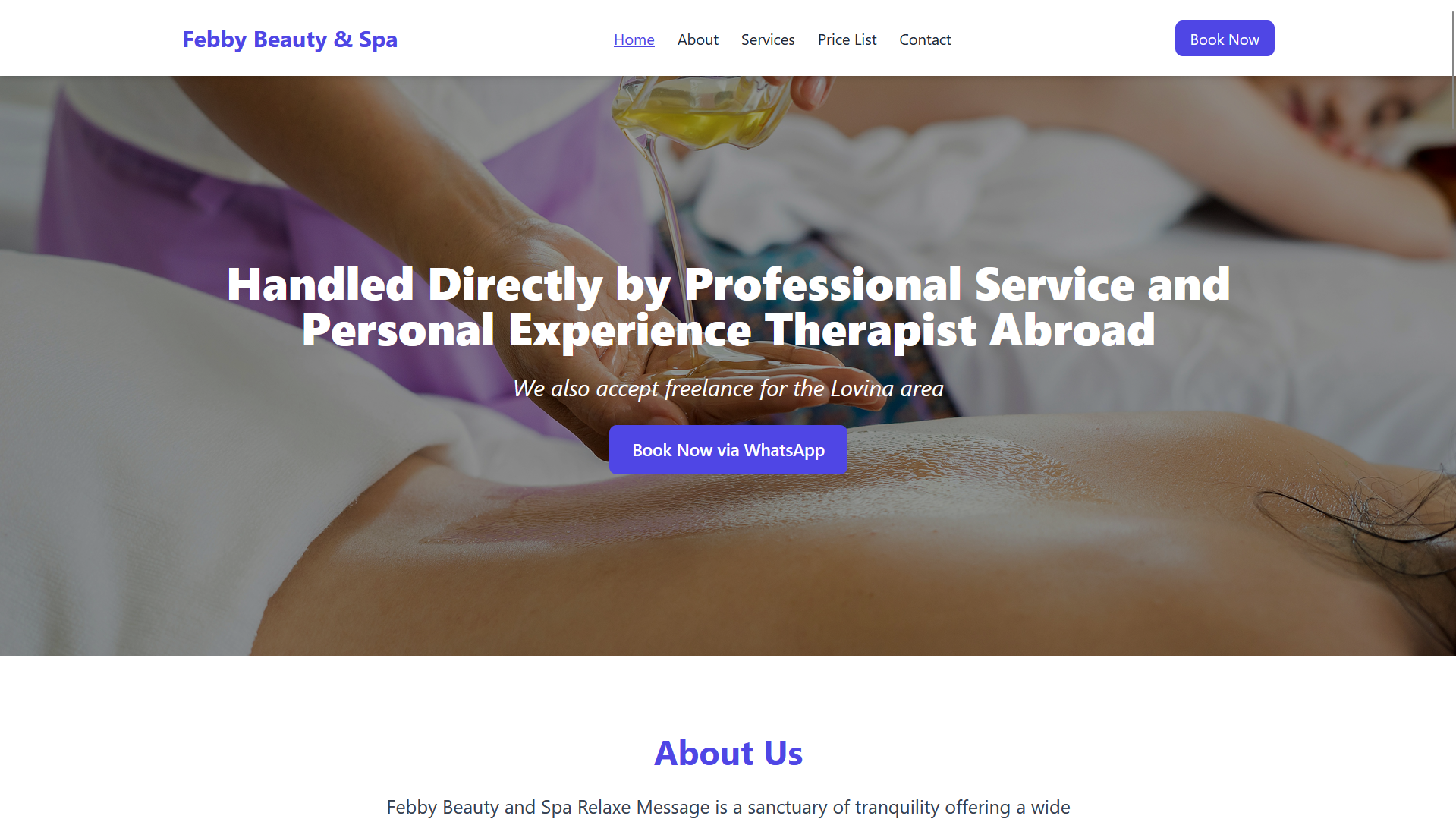 Web Febby Beauty & Spa