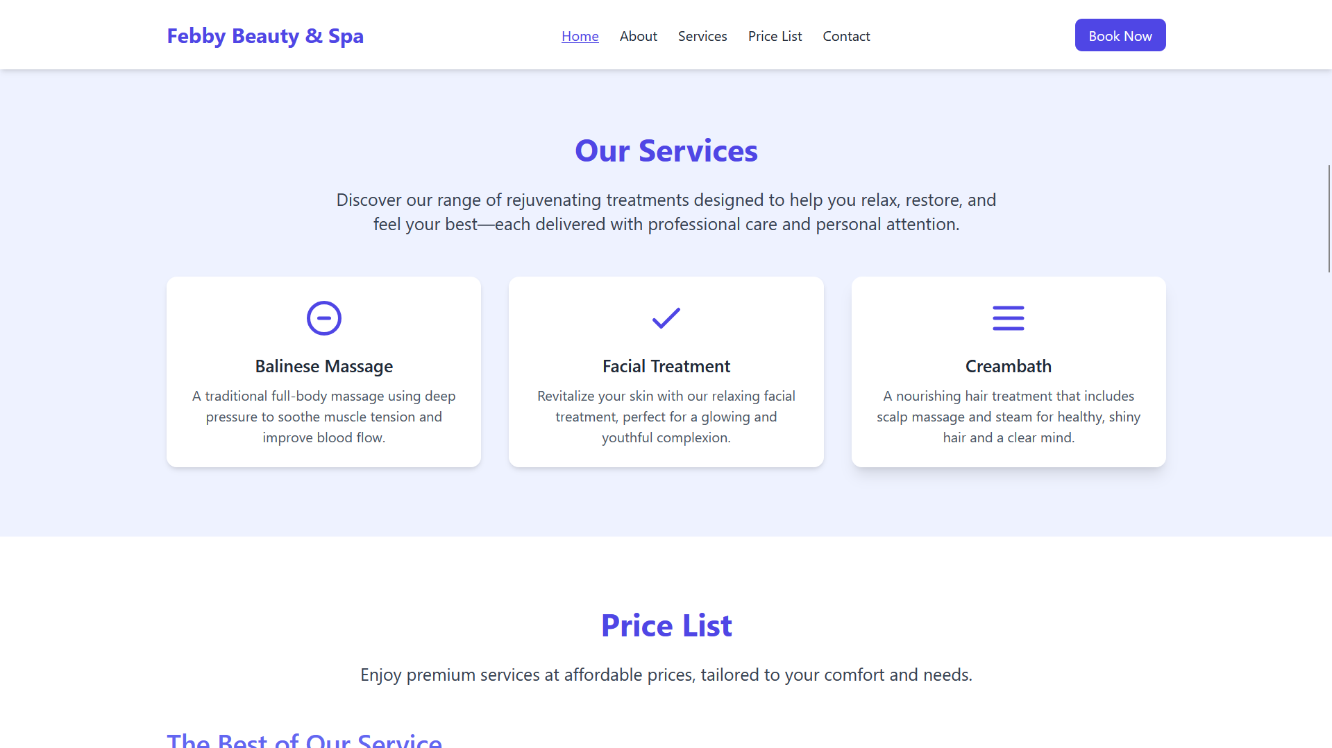 Web Febby Beauty & Spa